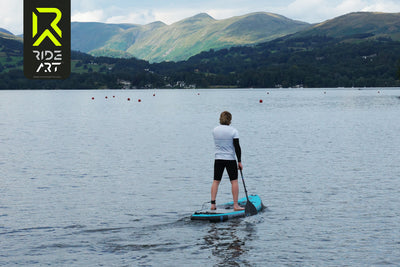 SUPin Windermere on the 11" Slingshot Crossbreed.