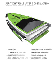 RIDEART Sports, www.rideartsports.com, RIDEART,
Slingshot, Slingshotsports, SUP, Standup paddle, Paddleboard, inflatable, board, Crossbreed Airtech Green