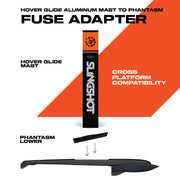 RIDEART Sports, www.rideartsports.com, RIDEART,
Slingshot, Slingshotsports, foil, parts, accessories, pack, Hover Glide Aluminum Mast to Phantasm Fuse Adapter